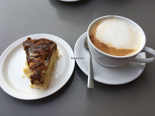 Such a tasty apple and toffee scone at Cramond Falls Café in Edinburgh
