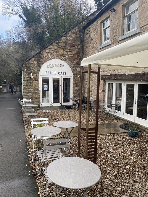 Hello at Cramond Falls Café in Edinburgh
