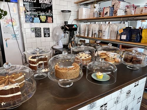 Cakes selection (some are vegan)  at The Cult of Coffee in Aberdeen