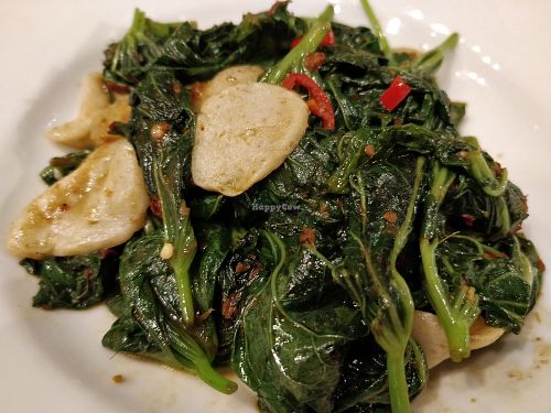 Sambal sweet potatoes leaves at D'Life Signature 蔬品軒 - Novena in Central Singapore