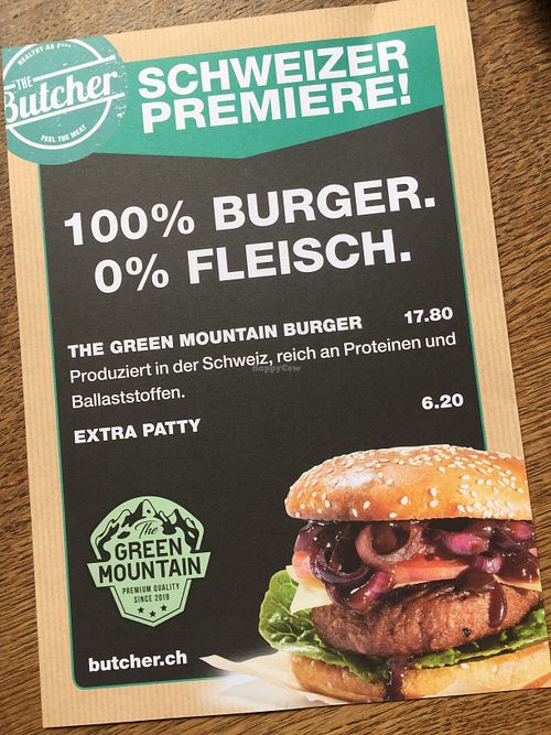 order it vegan to be sure at The Butcher - Heinrichstrasse in Zurich