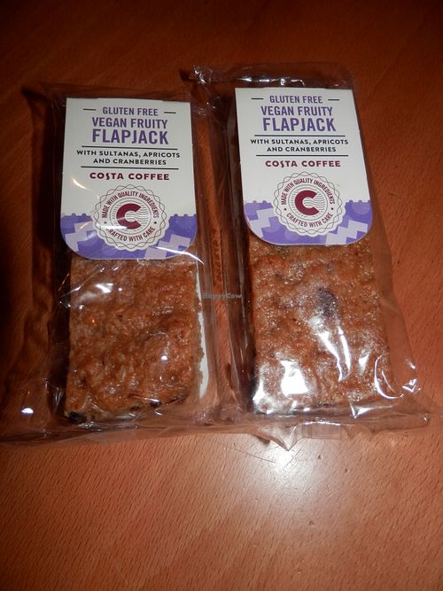 Vegan Fruity Flapjacks at Costa Coffee in Wisbech