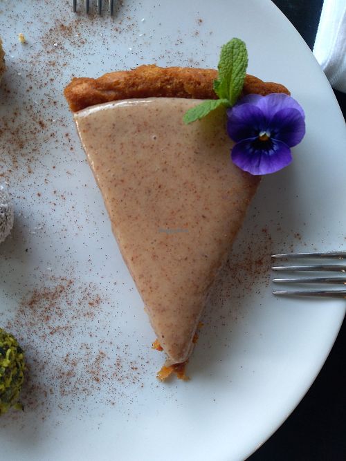 Carrot "bunny" cake at Vegessence in Belgrade