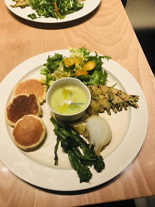 5 veg plate  at Three in Tokyo