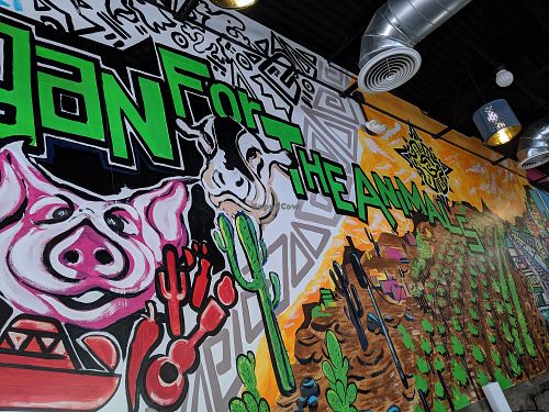 Wall mural at Veegos in Houston