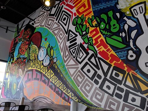 Wall mural at Veegos in Houston