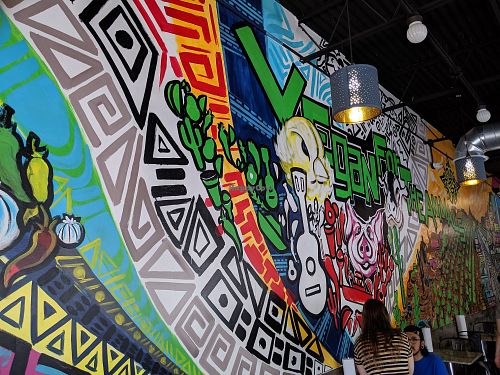 Wall mural Vegan for the Animals at Veegos in Houston