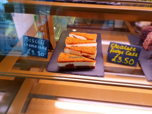 The Biscoff (caramel) cheesecake was AMAZING! at Beare's Pantry in Wadebridge