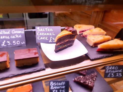 Didn't try but looked good - salted caramel cake at Beare's Pantry in Wadebridge