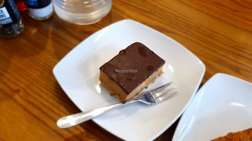 Salted caramel cheesecake - very good. at Beare's Pantry in Wadebridge