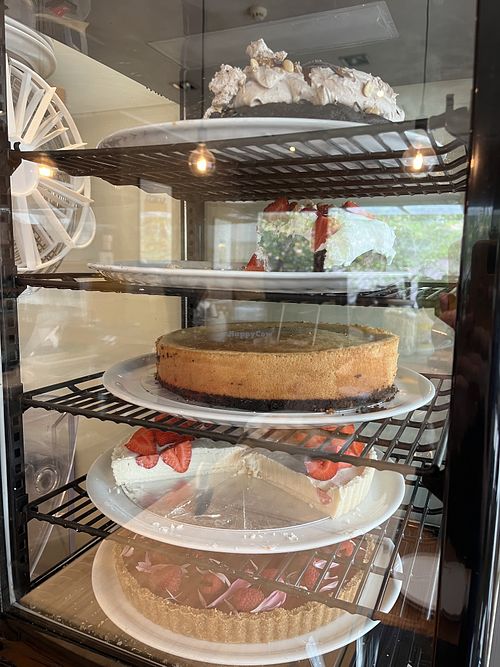 Dessert selection   at Veganika in Ljubljana