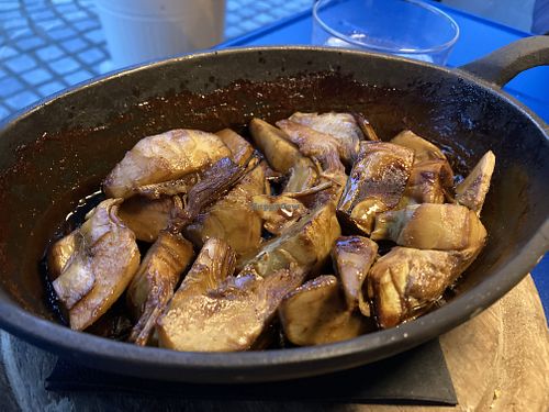 Artichokes   at Veganika in Ljubljana
