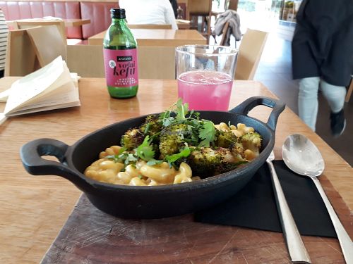 Mac&cheese - daily dish at Veganika in Ljubljana