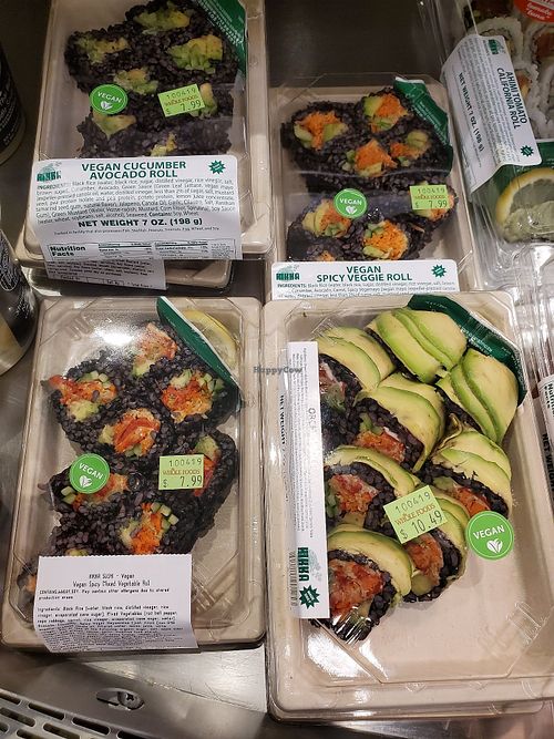 Vegan sushi at Whole Foods Market in Venice