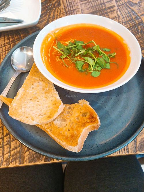 Vegan Tomato & Roasted Pepper Soup  at The Bell in Walsall