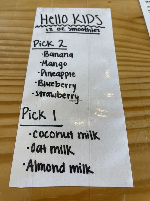 Kids smoothie   at Hello Juice in St Louis