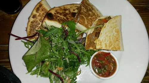 Quesadillas with spicy haggis at Stereo in Glasgow