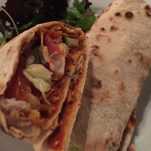 haggis wrap at Stereo in Glasgow