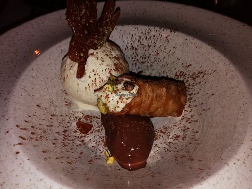 Filled lemon cannoli at Stereo in Glasgow