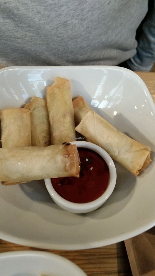 spring rolls at Stereo in Glasgow
