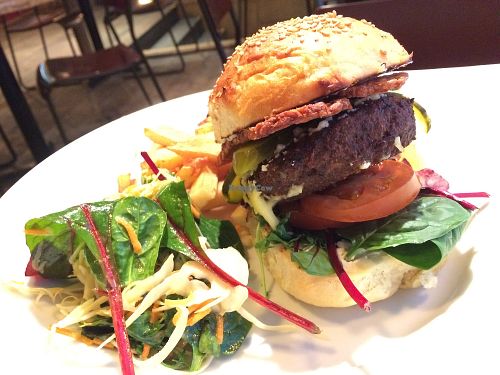 The burger  at Stereo in Glasgow