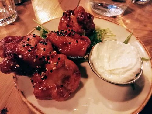 Sticky sesame cauliflower wings at Stereo in Glasgow