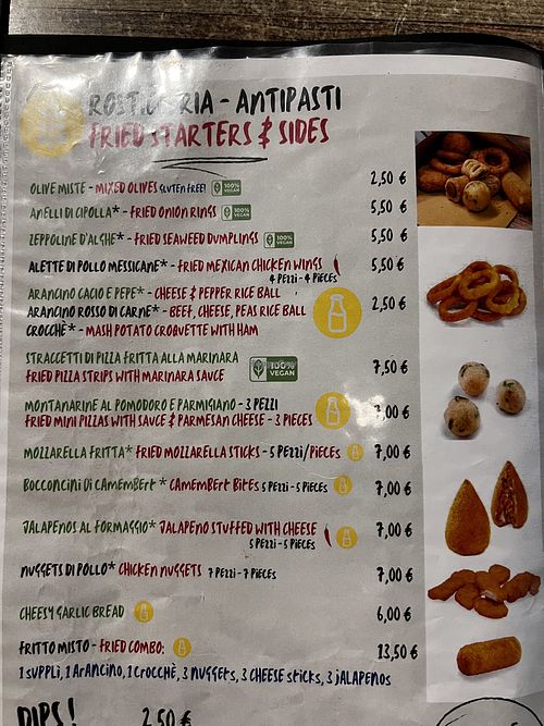 Starters  at Frankie's in Sorrento