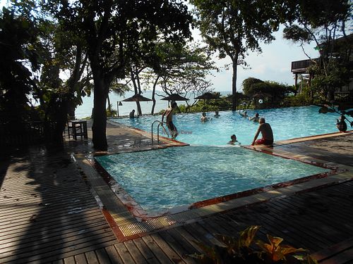 on the path at Cabbages & Condoms in Pattaya