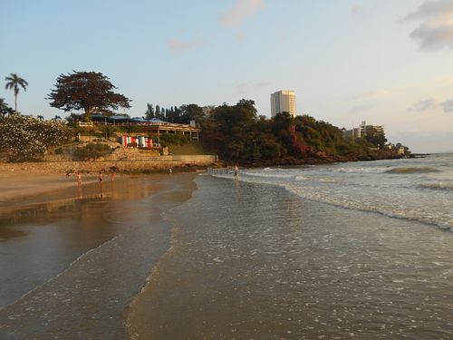 Beach below the restaurant - bring your bathing suit at Cabbages & Condoms in Pattaya