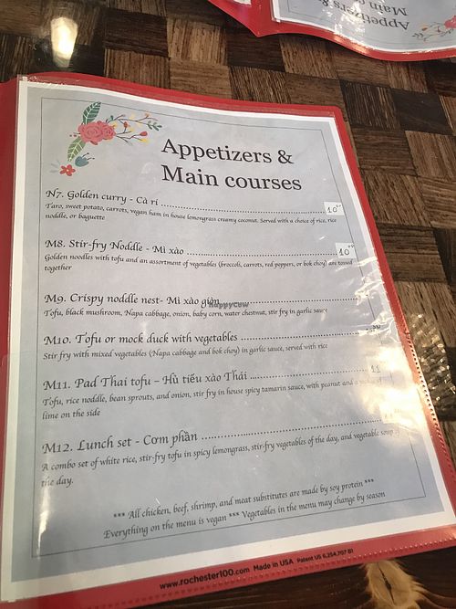 Menu page 2 at DaNang Veget in Duluth