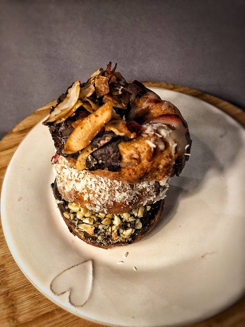 Różne smaki pączków at WegeDonut in Warsaw
