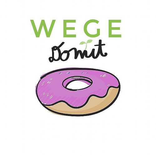Nasze logo wegepączka at WegeDonut in Warsaw