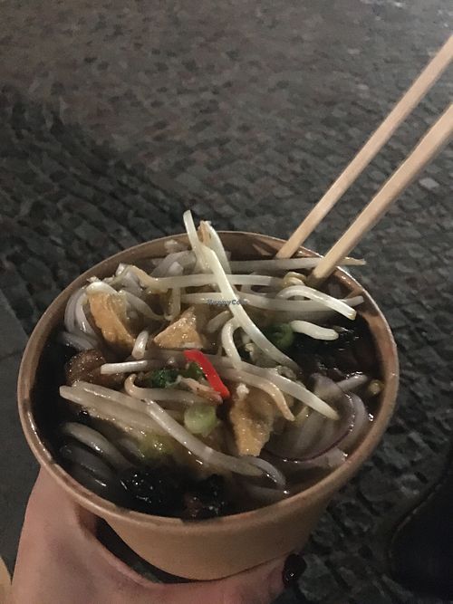 Pho Chay (great packaging) at Viet Shack in Manchester