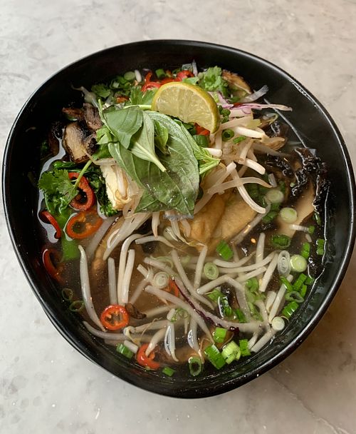 Pho chay (vegan & gf)  at Viet Shack in Manchester