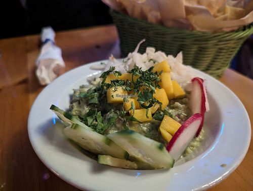 Vegan guacamole tropical at Cunada in New Orleans