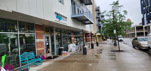 Outside at For the Love of Sugar in Detroit