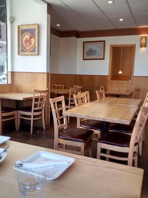 newer furniture at Golden Lotus Vegan Restaurant in Oakland