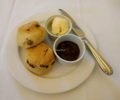Vegan Scones at The Pump Room in Bath