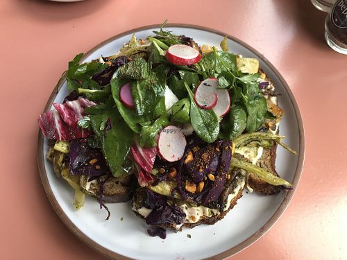 Sandwich Witte Bonen Humus  at Vroesenpaviljoen in Rotterdam