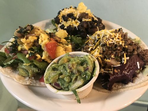 Vegan Tacos at Juuuicy's Vegan Restaurant & Mama's Vegan Cocina in West Palm Beach
