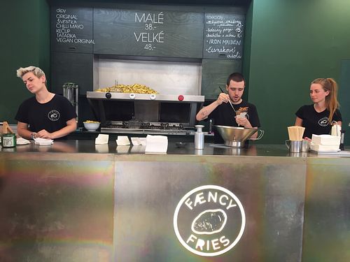 Inside  at FÆNCY FRIES in Brno