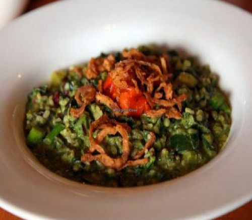 Creamy green risotto or pasta at Hugo's - West Hollywood in West Hollywood
