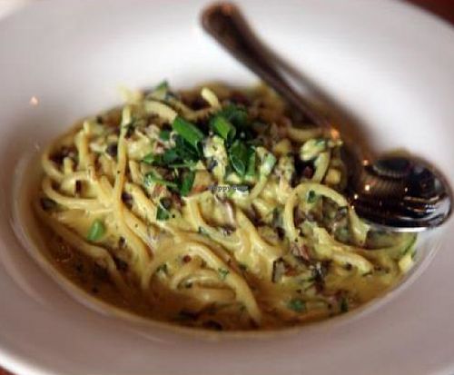 Vegan carbonara at Hugo's - West Hollywood in West Hollywood