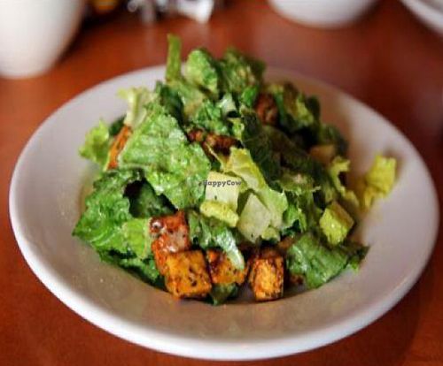 Caesar salad with vegan croutons at Hugo's - West Hollywood in West Hollywood