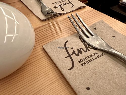 table  at Fink's Südtiroler Knödelküche in Munich