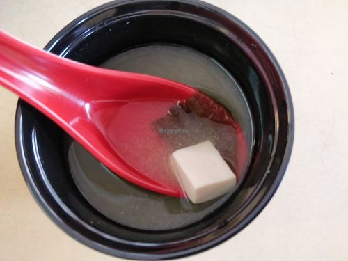 FEEE Miso soup at Vegiiland in Central Singapore