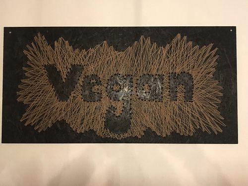 Vegan artwork  at 100% Mexicano Vegano in Mallorca