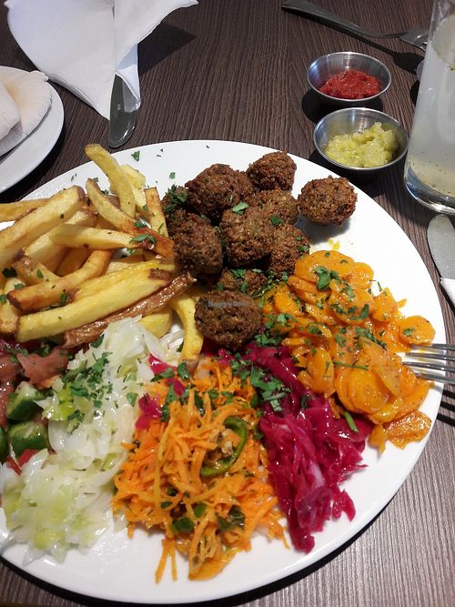 Falafel portion at Hummusbar in Sofia