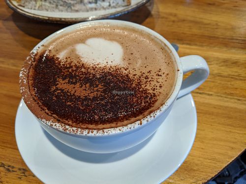 tahini mocha at Plantarium Cafe in Stratford-upon-avon