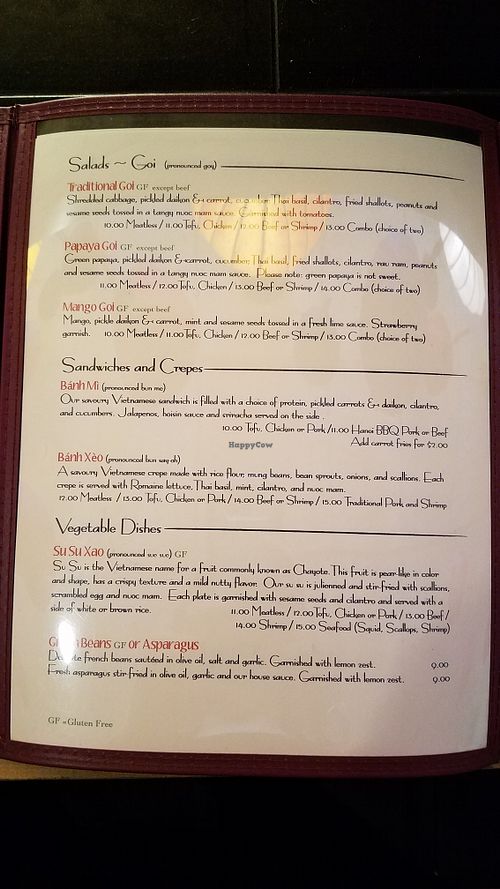 Lunch Menu at Lemongrass in Brunswick